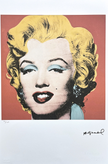 Andy Warhol - Marilyn Monroe cihlová 67/100 - edice Leo Castelli s certifikátem