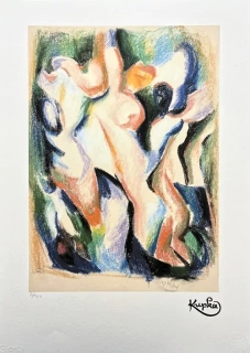 František Kupka - Accent Noir 86/350 - limitovaná edice s certifikátem, 50x70cm