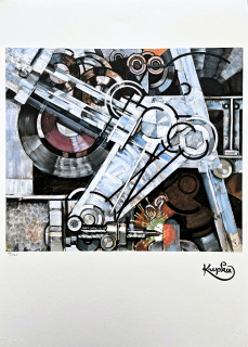 František Kupka - Drill 94/350 - limitovaná edice s certifikátem, 50x70cm