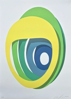 Jan Kaláb - Form of the Void 9/93 - originální litografie 6 barev - limitovaná edice, 50x70cm