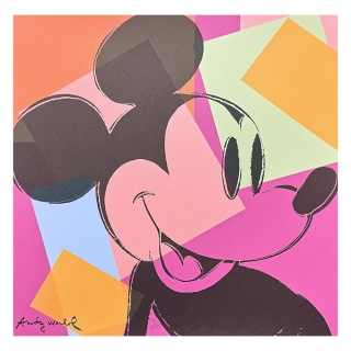 Andy Warhol - Mickey Mouse barevný 280/2400 - 60x60cm, limitovaná edice CMOA s certifikátem