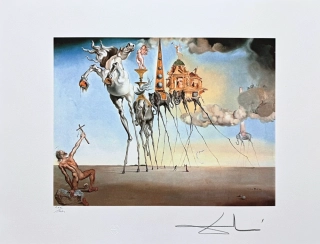 Salvador Dalí - The Temptatiton of St Anthony - signováno, limitovaná edice, 66x50cm